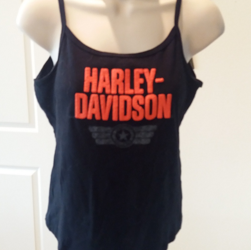 Harley Davidson tank top.